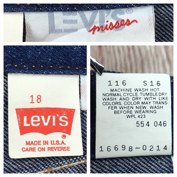 💸😻Vintage Levi’s denim jean size 18 - Picture 4 of 8